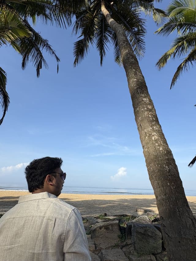 Offline, under the palms